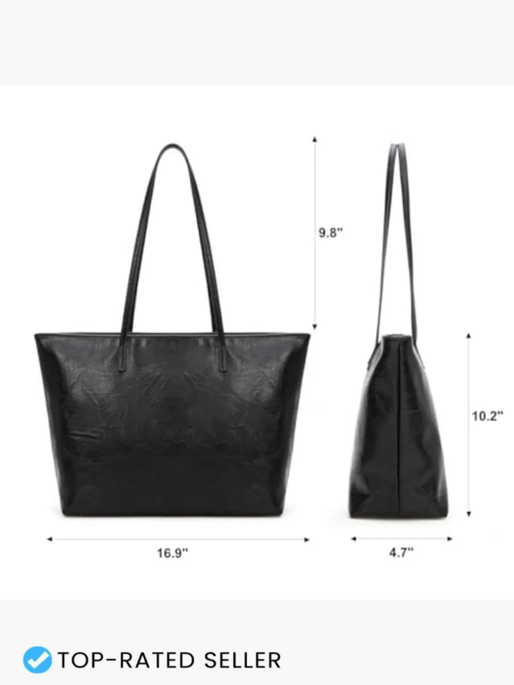 Medium Tote Bag Women Shoulder Handbag Zip Lightweight Everyday Purse Work